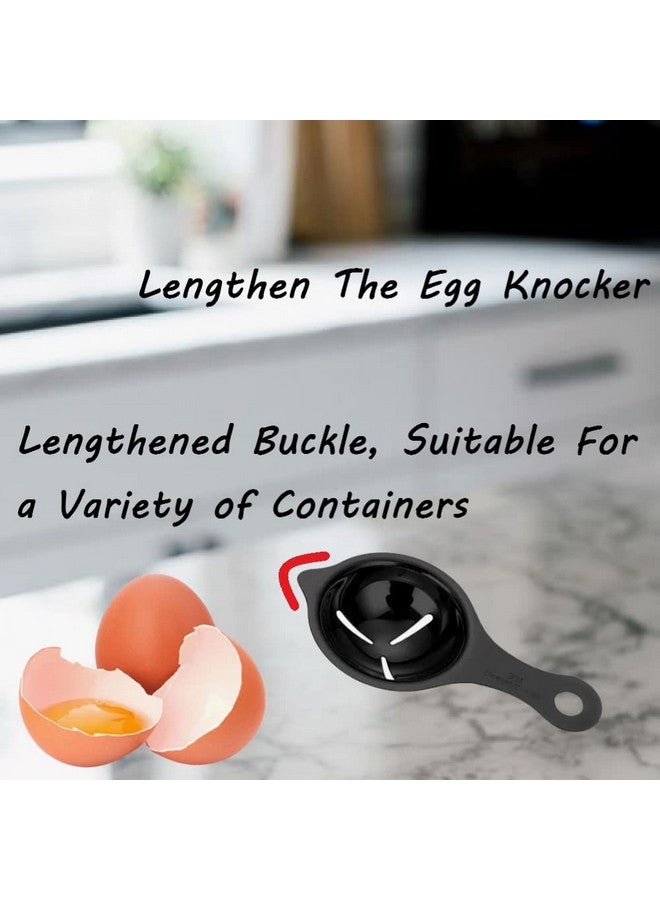 RANUR Import Stainless Steel Egg Separator, Egg Yolk Separator, Egg White Separator, Egg Filter, Egg Kitchen Tool, Egg Gadgets, Food Certified with Hanging Hook 1 Piece (Black) - Image 3