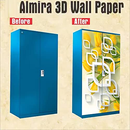 Decor Production Self Adhesive Wallpaper Wall Sticker for Almirah/Wardrobe(Design no. almirah-wallpaper-pt16-2) - Image 3