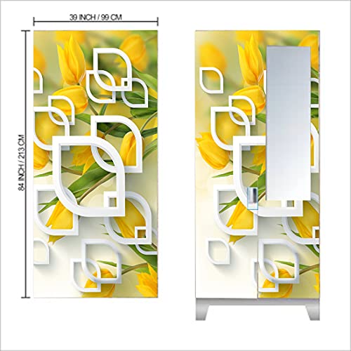 Decor Production Self Adhesive Wallpaper Wall Sticker for Almirah/Wardrobe(Design no. almirah-wallpaper-pt16-2) - Image 2