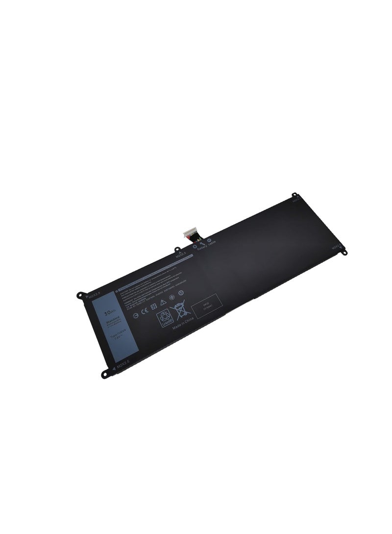 Terabyte 7VKV9 Laptop Battery for Dell XPS 12 9250 12-9250-D1508TB 12-9250-D2508TB 12-9250-D4308TB Latitude 12 7275 Series 07VKV9 9TV5X 09TV5X V55DO 0V55D0 V55D0 7.6V 30Wh - Image 2