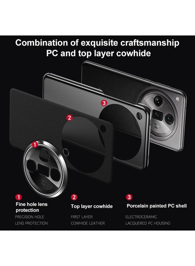 اس-توب جراب هاتف OPPO Find X7 من الجلد الطبيعي - Image 3