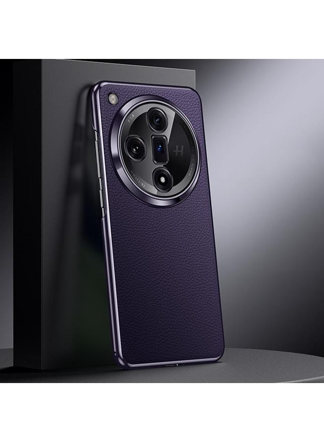 اس-توب جراب هاتف OPPO Find X7 من الجلد الطبيعي - Image 1