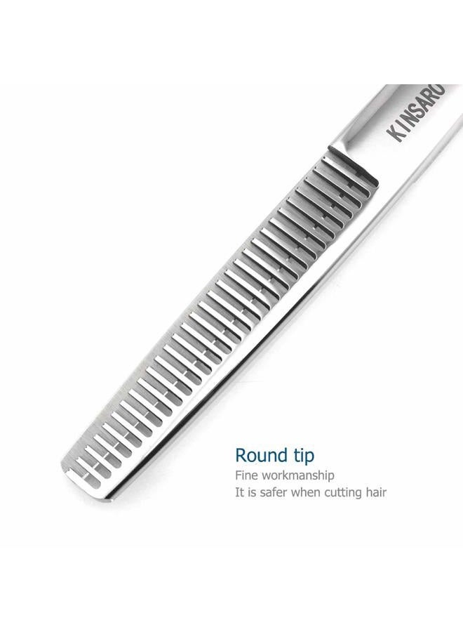 KINSARO Professional Hair Scissors 6 Inch Hair Thinning Shears Barber Scissors Sharp Hair Thinning Scissors 30 Teeth Barber Shears Hair Clippers 440C Shears - Image 5