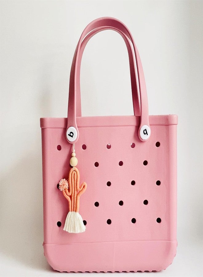 QTMY Orange Cactus Charms for Bogg Bag Accessories Rubber Beach Bag, Boho Purse Charms,31 - Image 4