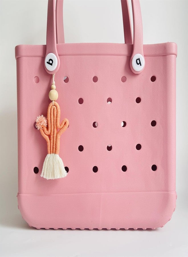 QTMY Orange Cactus Charms for Bogg Bag Accessories Rubber Beach Bag, Boho Purse Charms,31 - Image 5