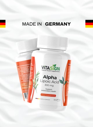 Premium Alpha Lipoic Acid 300mg- Made in German - 90 Vegan Capsules – Food Supplement - view 3