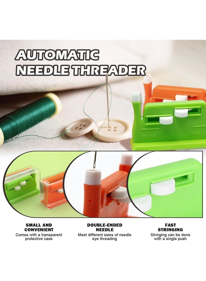 SYOSI Automatic Needle Threader Tool, Double Ended Threading Device for Hand Sewing with Dual Tips for Quick and Easy Thread Insertion Suitable for Elderly and Beginners 2 Pack - Image 4