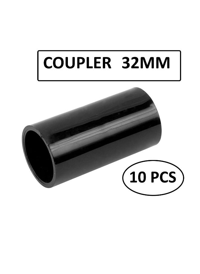Biella Biella Pack Of 10 PVC Electrical Conduit Pipe & Fittings â€“ Durable, Corrosion-resistant Solution For Indoor And Outdoor Electrical Wiring And Cabling (Coupler, 32MM)  - Image 2