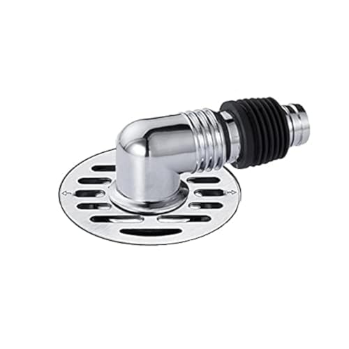 Rasikvar Odor Sewer Bathroom Floor Drain with Easy Connector for Washing Machine Outlet Pipe Connector Anti-Reverse Water Overflow for Kitchen, Toilet, Balcony (L-Shape Ring) - Image 1