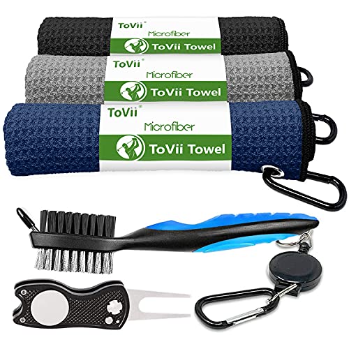 ToVii Golf Towels for Bags - Men's Golf Bag Towel & Accessory Gift - Image 1