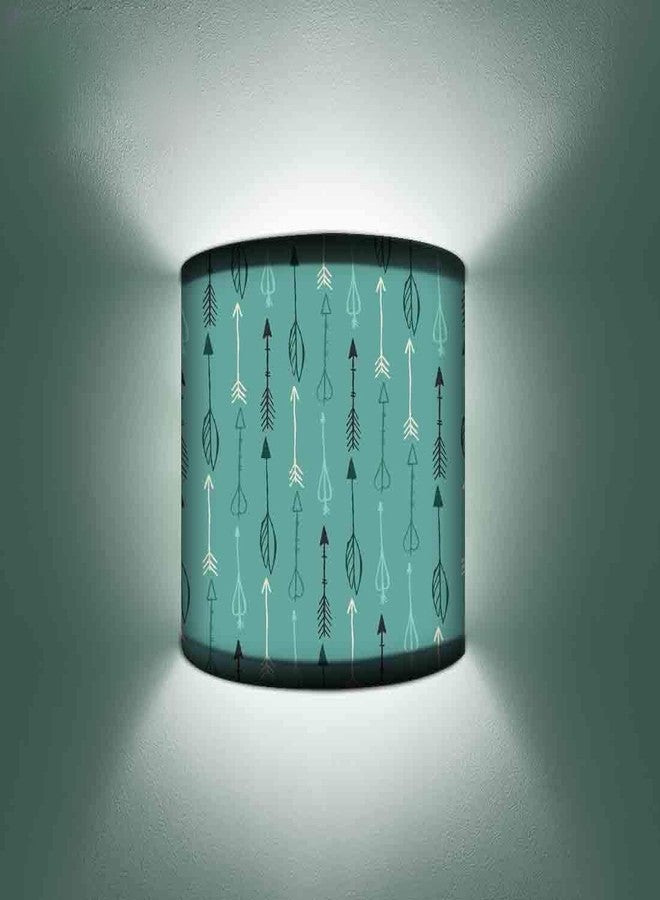 Nutcase 7W Wall Mounted Half Shade Lamp Lights , Green - Image 1