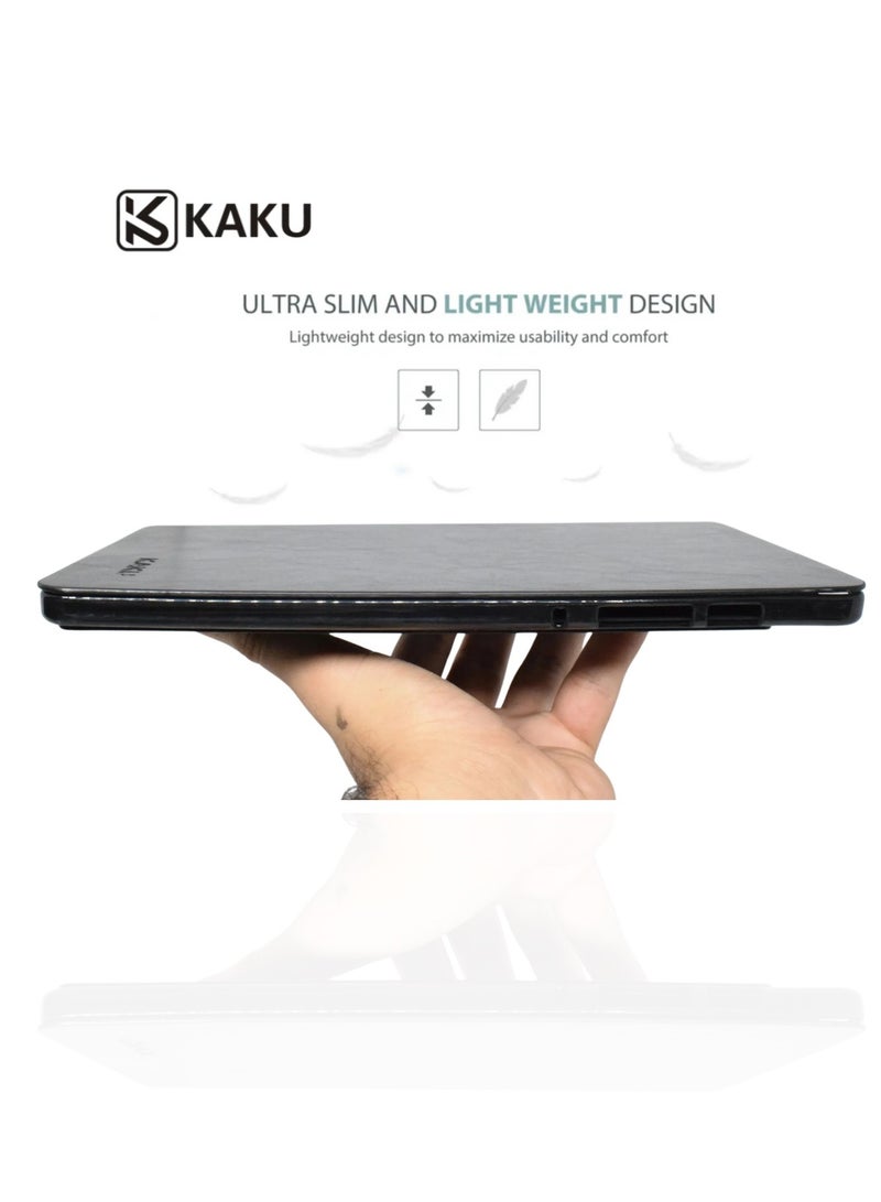 Kaku Leather Protective Case Cover For Samsung Galaxy Tablet S6 Lite P610/P615 Kaku Case Black - Image 3