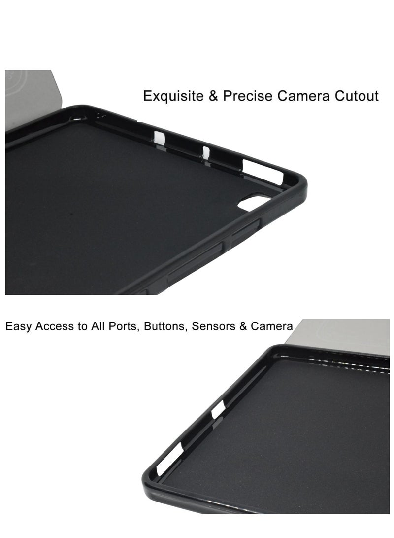 Kaku Leather Protective Case Cover For Samsung Galaxy Tablet S6 Lite P610/P615 Kaku Case Black - Image 4
