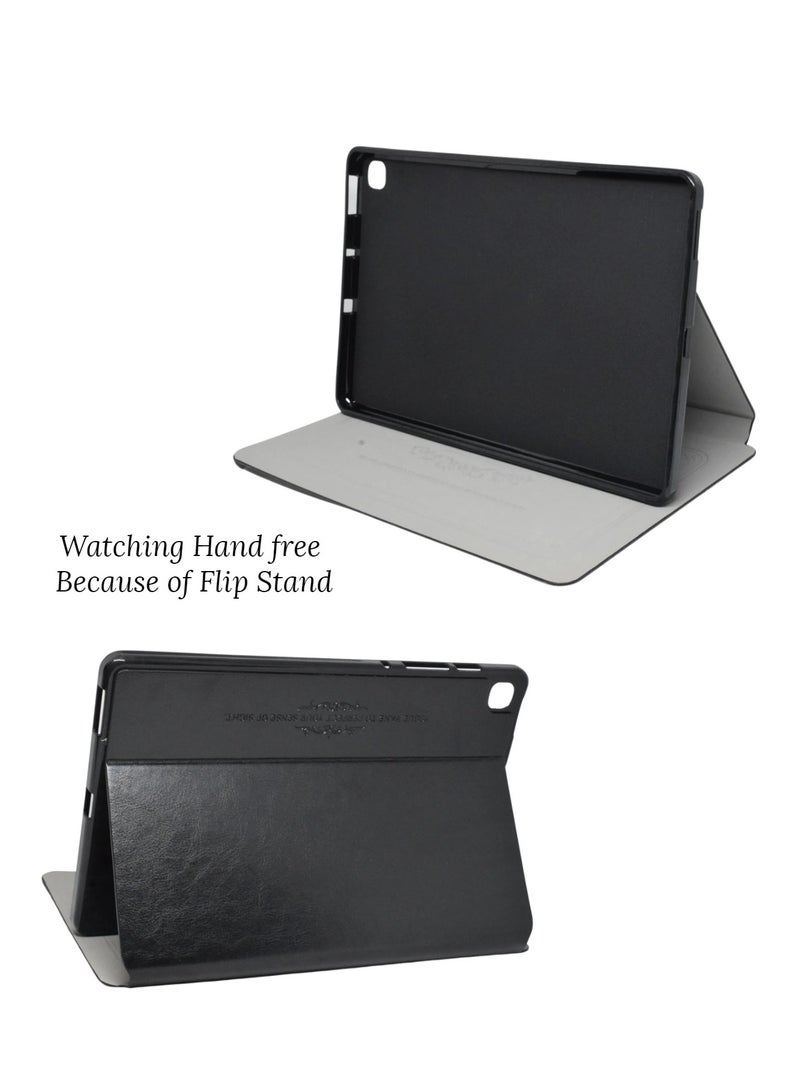 Kaku Leather Protective Case Cover For Samsung Galaxy Tablet S6 Lite P610/P615 Kaku Case Black - Image 2