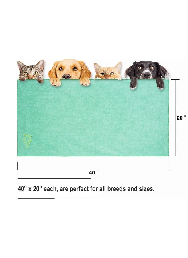 Generic - 3Pcs Microfiber Dog Towel Large Pet Bath Towels Bathing Supplies Beach Accessories Quick Fast Drying Super Absorbent Lightweight Cat and Puppy Shower Essentials for Muddy Paw - Image 1