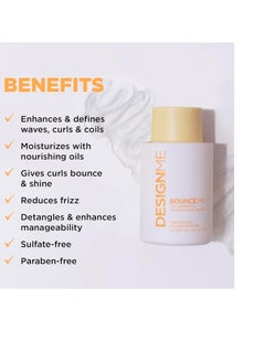 Design.ME BOUNCE.ME Curl Conditioner by DESIGNME | Curl-Defining, Added Bounce, Nourishing, Anti-Frizz Formula for All Curly Hair Types | Boost Shine & Moisturising Conditioner for Curly Hair  - Image 2