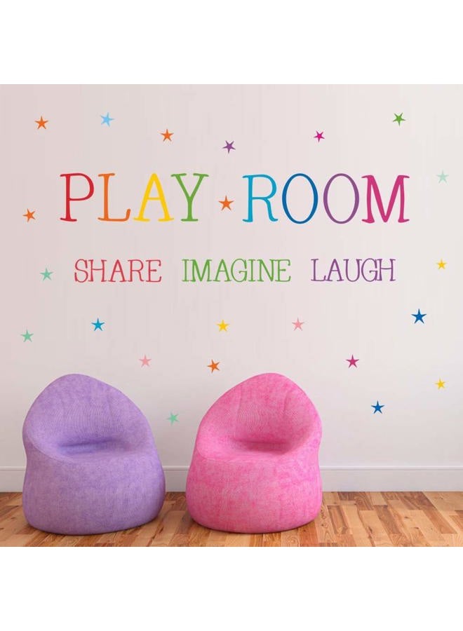 TOARTi Colorful Classroom Wall Decal Wall Stickers Girls Bedroom Room Decoration - Image 1
