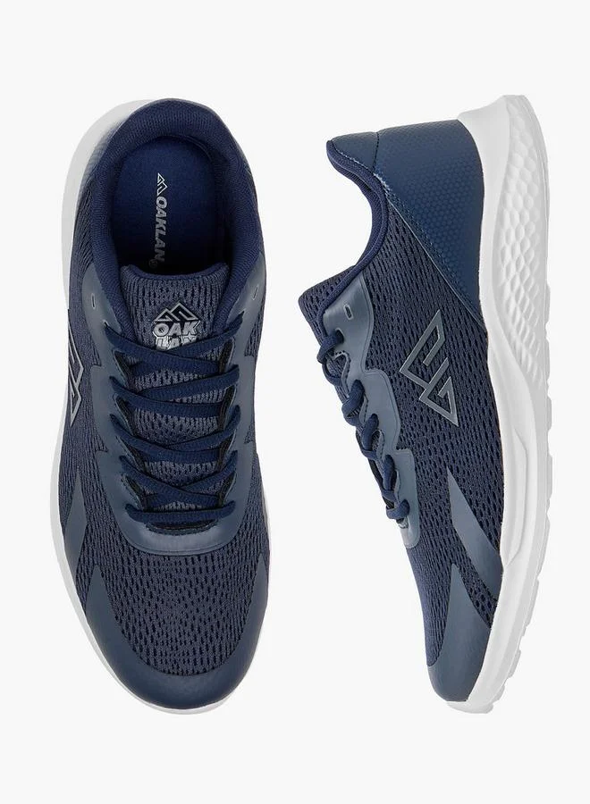 Oaklan by Shoexpress NAVY Textured Sports Shoes with Lace-Up Closure for Men | Best Price UAE