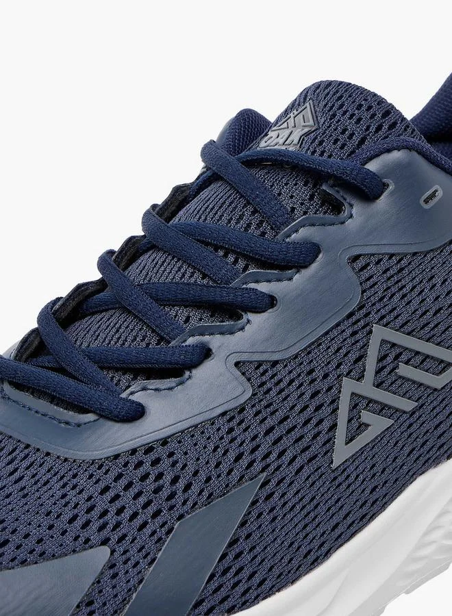 Oaklan by Shoexpress NAVY Textured Sports Shoes with Lace-Up Closure for Men | Best Price UAE