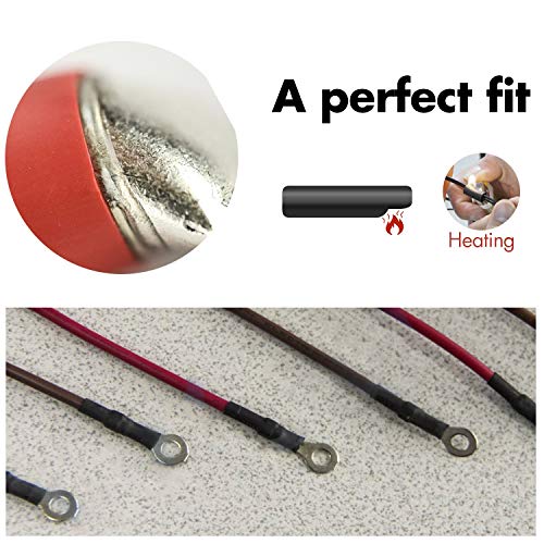 Young4us 2 Pack 3/4'' Heat Shrink Tube 3:1 Adhesive-Lined Heat Shrinkable Tubing Black&RED 4Ft - Image 4