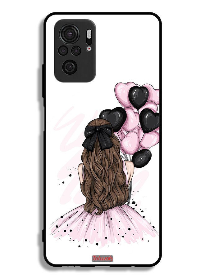 Tolwak Xiaomi Poco M5s Protective Case Cover Holding Balloons Girl Art  - Image 2