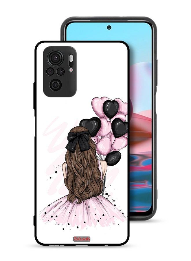 Tolwak Xiaomi Poco M5s Protective Case Cover Holding Balloons Girl Art  - Image 1