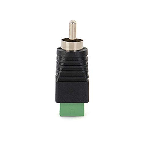 AILTECK Phono RCA Male Plug to AV Screw Terminal Audio Video Connector Speaker Wire to RCA Adapter 4-Pack - Image 2