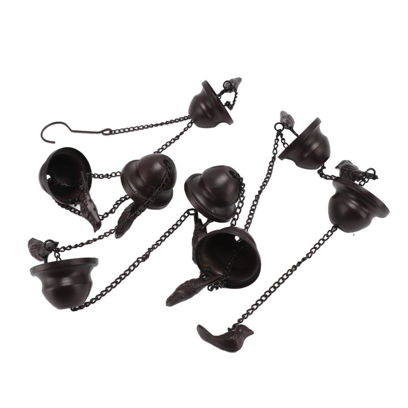 7.9ft Birds On Cup Rain Chain for Gutters Decorative Rain Chimes for Outside Vintage Garden Rainwater Diverter Catcher Chains - Image 2