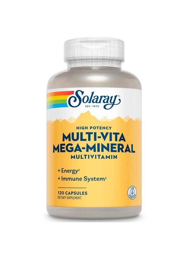 Solaray - Multivita Megamineral Multivitamin Capsules ; 120 Count - Image 1