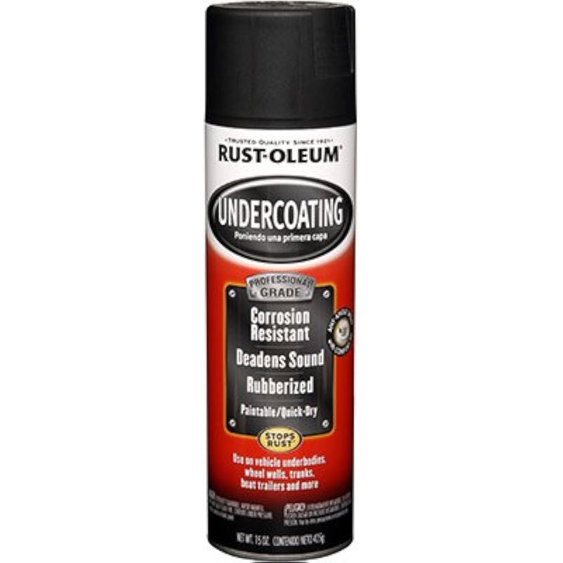 Rust-Oleum 248656 Professional Grade Rubberized Undercoating Spray, 15 oz, Black - Image 2