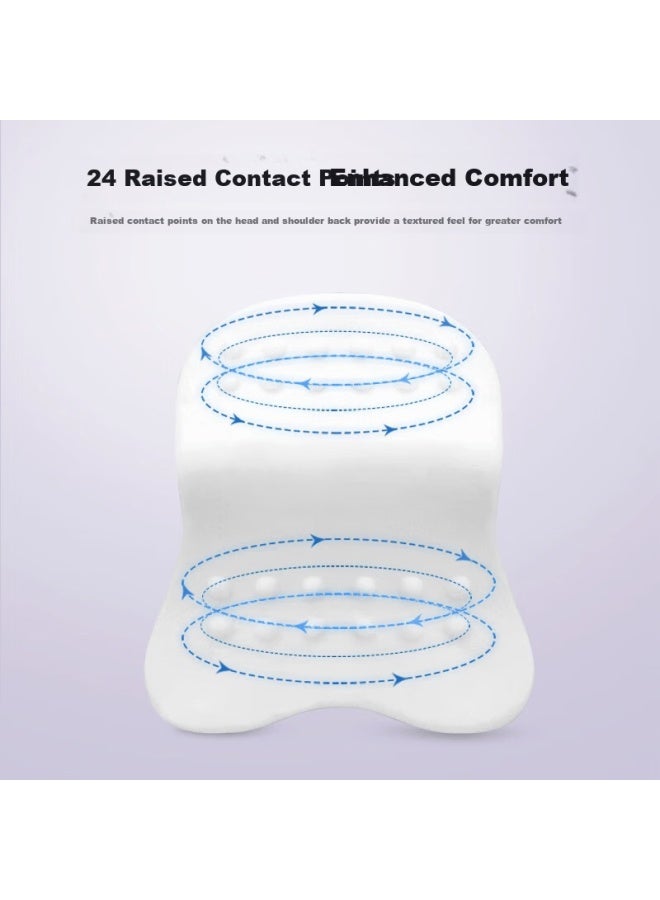 Icaroom Car Headrest Space Memory Foam Neck Pillow Four Seasons Universal Car Cushion T-602ms-x Milk Tea Almond - Image 3