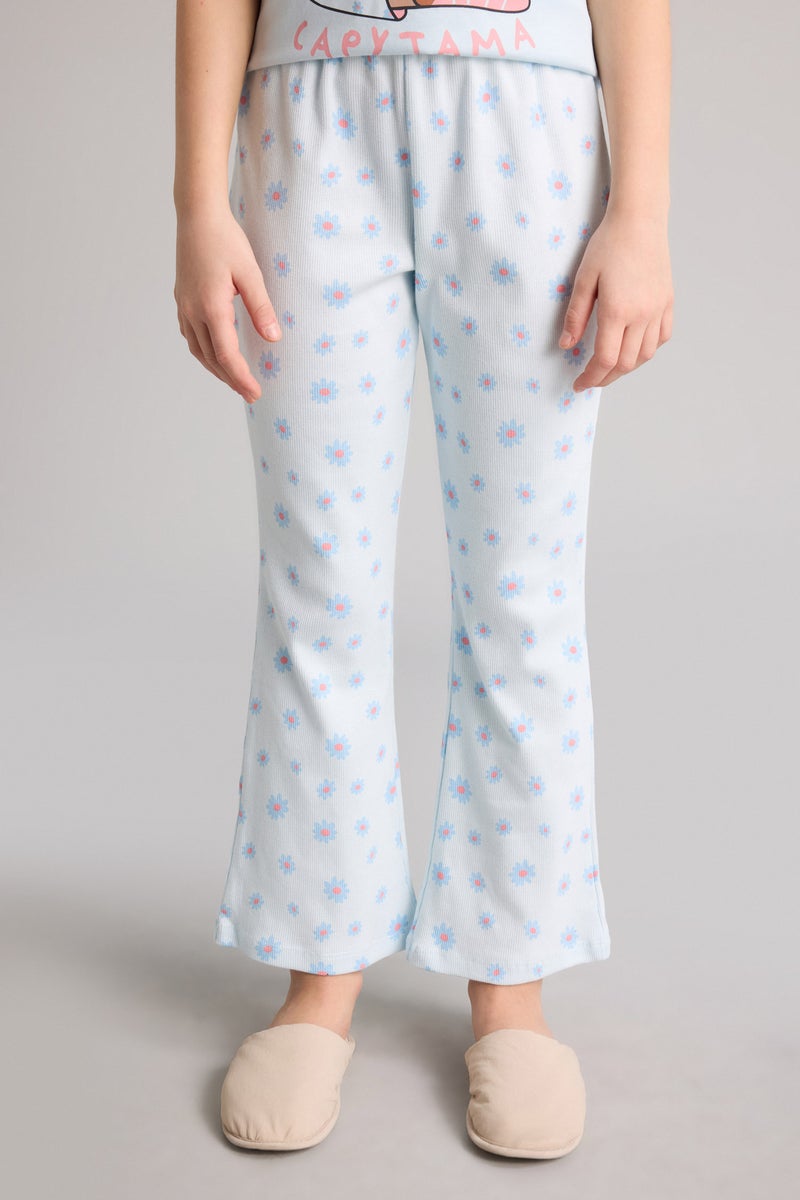 DeFacto Blue Girl Girl 2 Piece Pyjamas Set Casual - Image 5