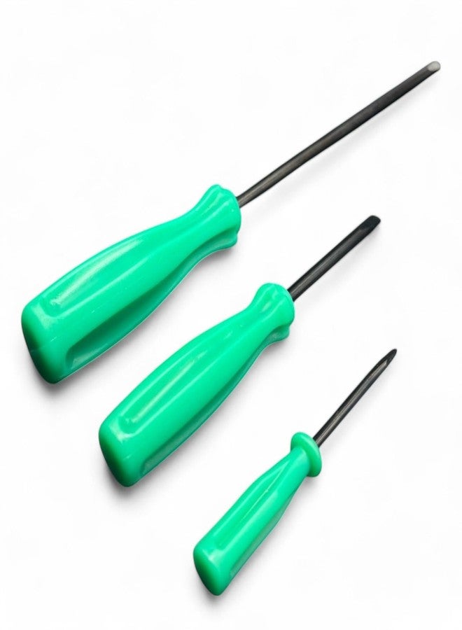 REENA 3-Piece Screwdriver Set for Industrial Sewing Machines, Multi-size Professional Tools, Green (1 set of 3pc) - Image 1
