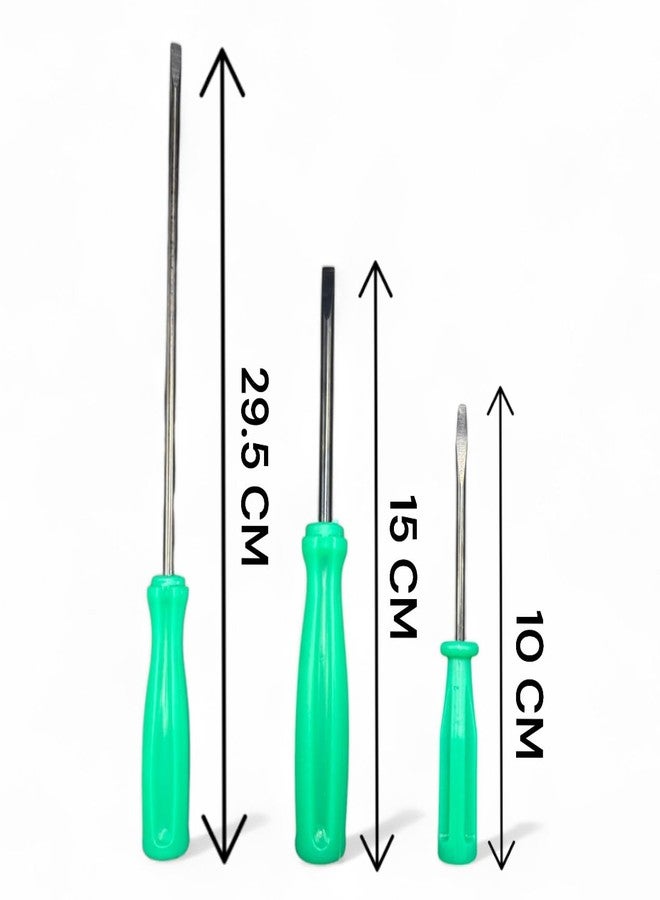 REENA 3-Piece Screwdriver Set for Industrial Sewing Machines, Multi-size Professional Tools, Green (1 set of 3pc) - Image 2