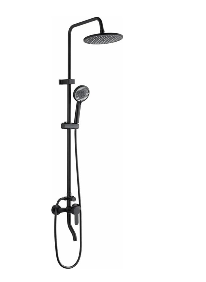 ModiX Stainless Steel Shower Wall Panel System | 5 Function Hand Shower Top Spray, Inner Tube and Shower Rod Shower System  - Image 1