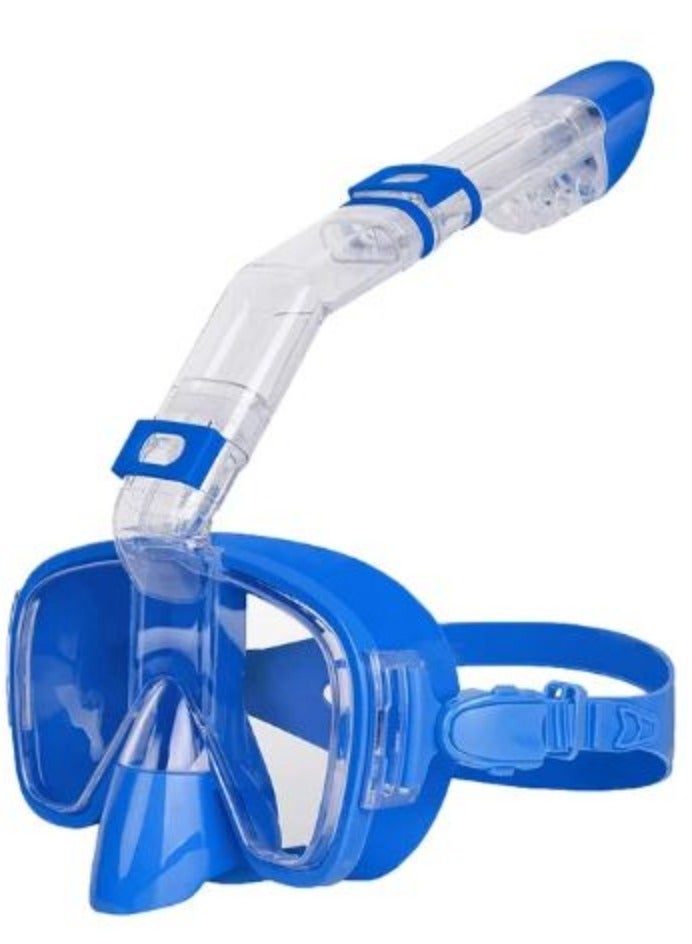 AROAQ Diving Masks Foldable Anti Fog Snorkel Mask Set with Full Dry Top System for Free Swim Professional Snorkel Gear Adults Kids S/M - Image 1