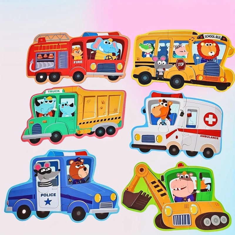 6 In 1 Kids Puzzle Gift Box Ages 3 Plus Ocean Theme Educational Toy - Image 4