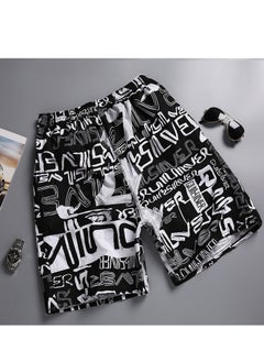 ESCATCH Plus Size Beach Shorts Quick Drying Printed Men Sport Shorts Loose Shorts  - Image 1
