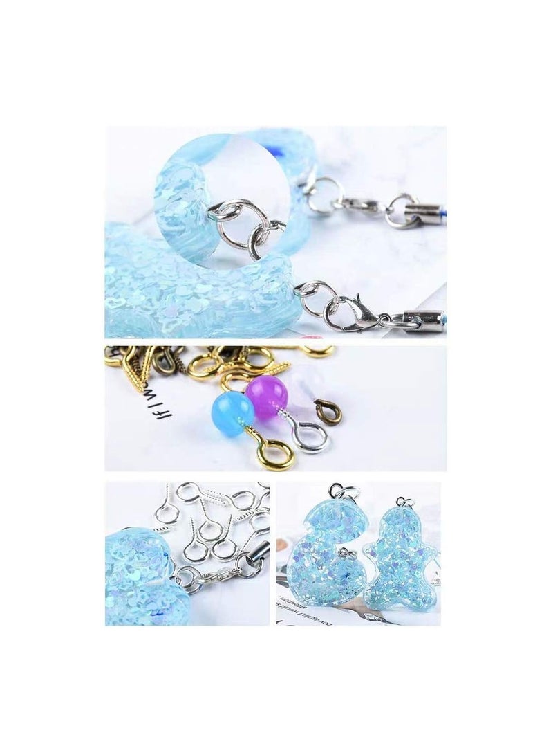 300 PCS Mini Screw Eye Nails, Self Tapping Screw Hooks for Craft Projects - Image 5