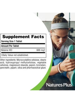 Nature's Plus Betaine Hydrochloride, 600 Mg, 90 Tablets  - Image 5