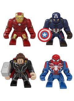Pogo 4-Piece Marvel Avengers Superhero Mini Figures High Quality Assembled Block Set For Collectors and Kids  - Image 1