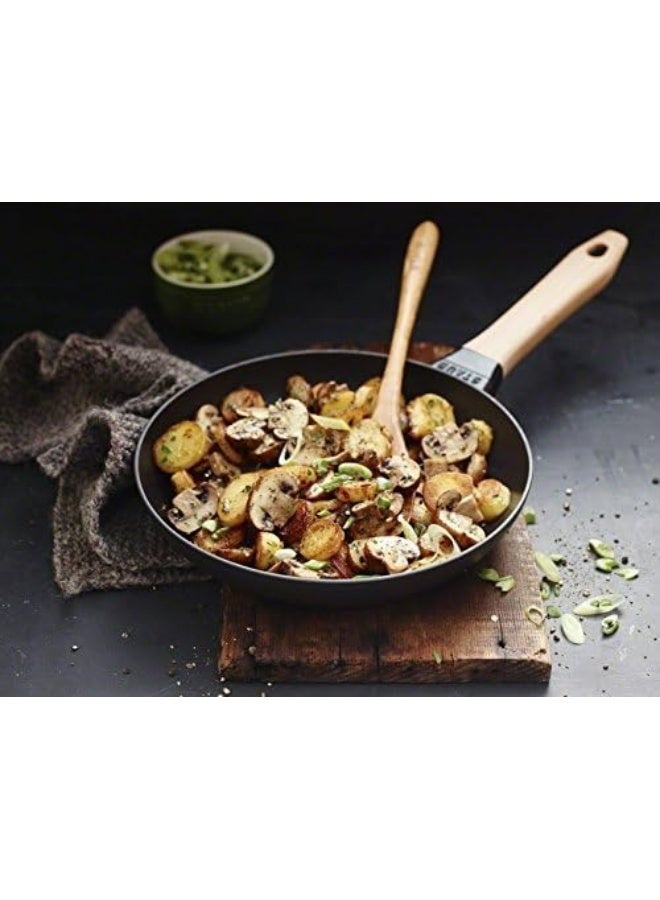 Staub 1005022 Cast Iron Pan with Wooden Handle, Suitable for Induction, 24 cm, Black - Image 2