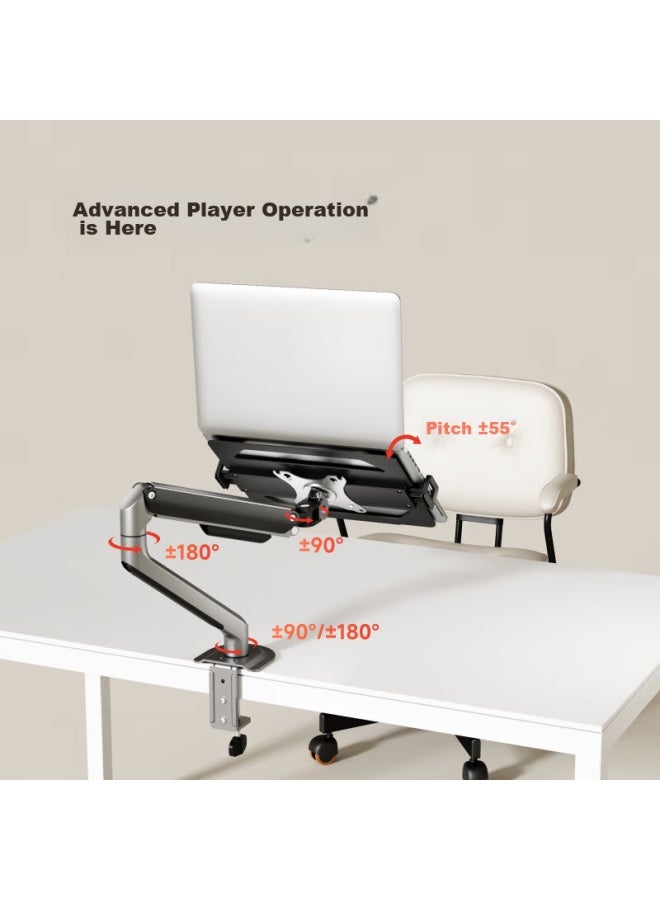 Brateck Beihu Laptop Stand, Notebook Computer Stand, Laptop Arm Stand, Monitor Riser Stand, Computer Desk Stand, E350+ape40 - Image 3
