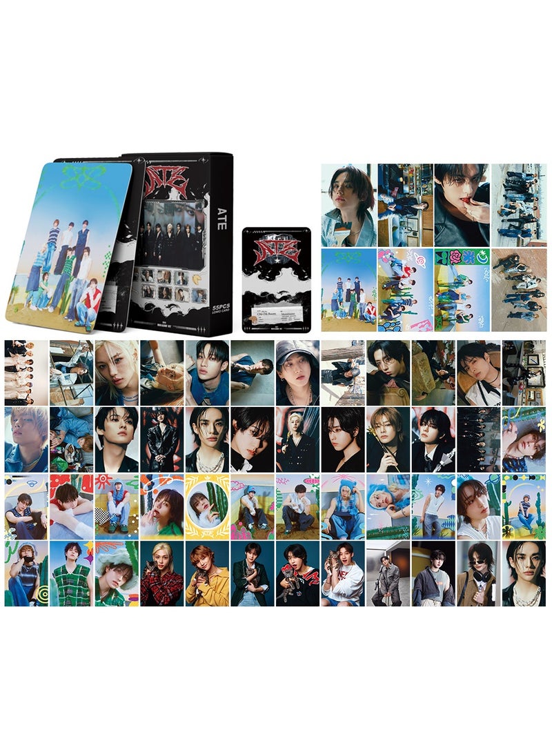 Beauenty 55Pcs Stray Kids ATE LOMO Cards Set SKZ Album Mini PhotoCards SKZOO 2025 K-pop SK Collectors Poster  - Image 2