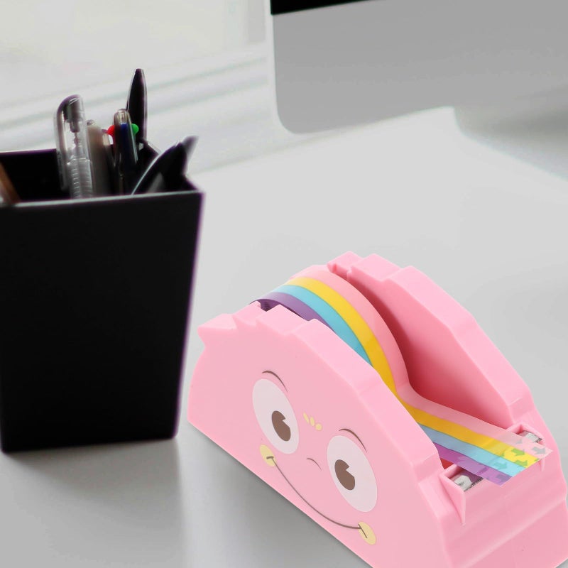 Cute Miniature Tape Dispenser Set With Pink Monster Cutter Tape For School Desk Supplies Holiday Packing - Image 5