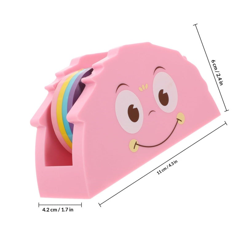 Cute Miniature Tape Dispenser Set With Pink Monster Cutter Tape For School Desk Supplies Holiday Packing - Image 3