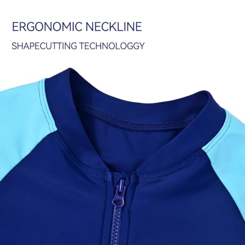 karrack Boys One Piece Rash Guard Swimsuit Kid Water Sport Short Swimsuit UPF 50+ Sun Protection Bathing Suits - Image 3