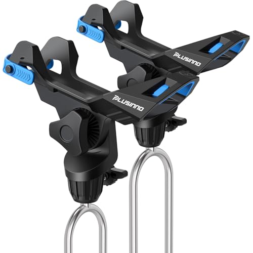 PLUSINNO 124 Pack Fishing Rod Holder for Ground Upgraded Rod Holders for Bank Fishing 360 Degree Adjustable Fishing Rod Holder Equipment Fishing Gear Gifts for Men - Image 1