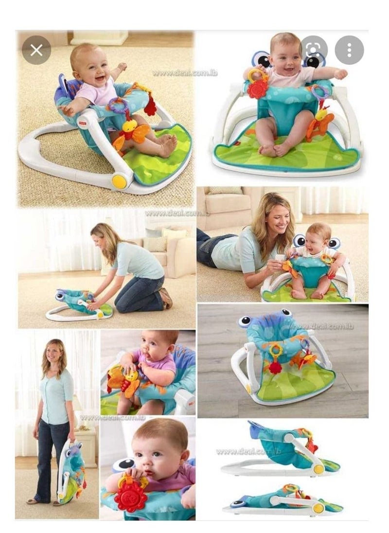 BABY SEAT Frog Themed Baby Play Sit Me Up Floor Seat Multicolour  - Image 2