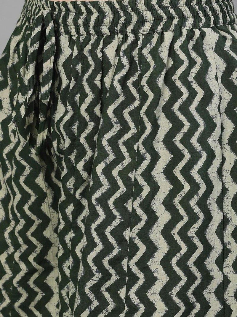 آي شين طقم كورتا بالازو بطباعة إيشين بياقة دائرية - Image 3